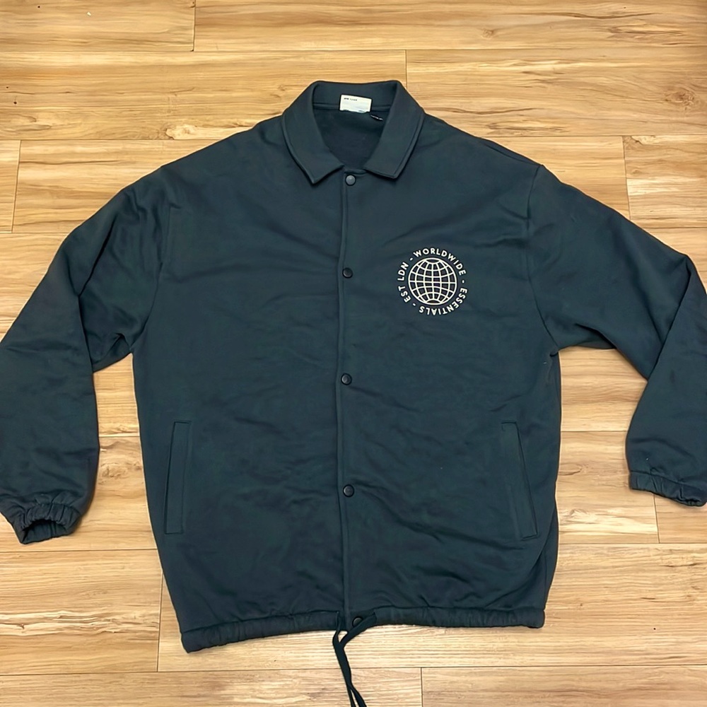 ASOS Coach Jacket in black Size: (Medium)